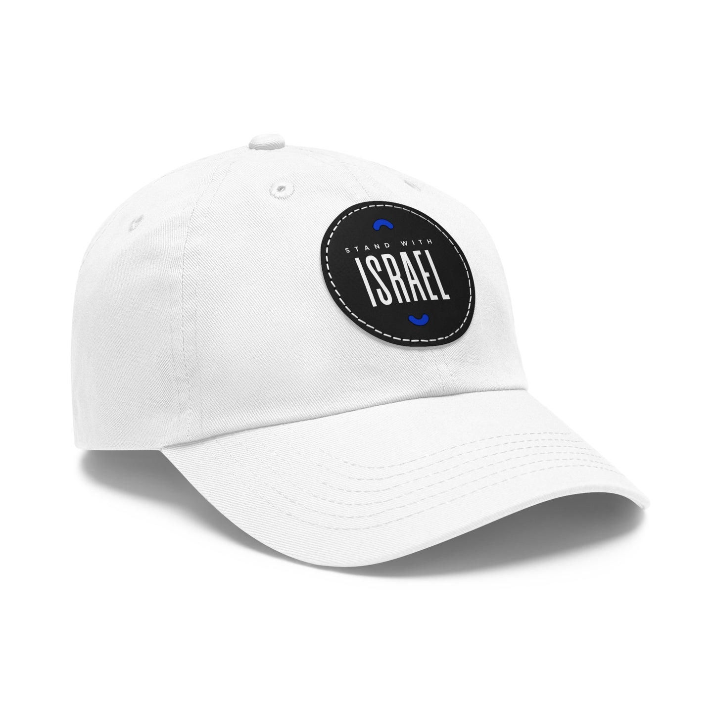 I Stand With Israel #2 Cap- with Leather Patch (Round)